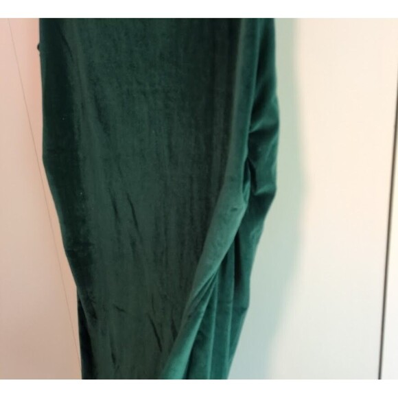 NEW A New Day Women's XXL Velvet Ruched Dress Green Plus BEAUTIFUL - Picture 5 of 7